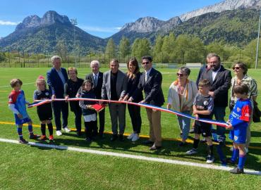 Inauguration du stade intercommunal de Foot-Rugby à Doussard